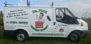 Van with logo